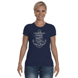 Ladies Gildan G420L Performance Tee - Merchant Marine Anchor