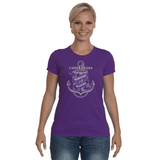 Ladies Gildan G420L Performance Tee - Merchant Marine Anchor