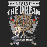 Merchant Marine: Living The Dream Sweatshirt (Print on Back)