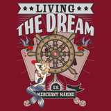Merchant Marine: Living The Dream Sweatshirt (Print on Back)