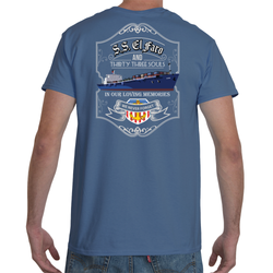 S.S. El Faro Memorial Design Men's T-Shirt - Print-Back