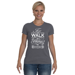 Ladies Performance T - Walk By Faith Not Sight