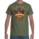 USMM Anchor Tattoo T-Shirt Front Print