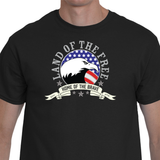 Land Of The Free Men's T-Shirt (Print on Front)