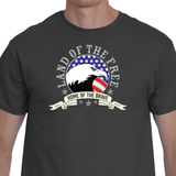 Land Of The Free Men's T-Shirt (Print on Front)