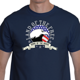 Land Of The Free Men's T-Shirt (Print on Front)