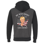 He Was Right About Everything Varsity Hooded Sweatshirt