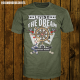 Merchant Marine: Living The Dream - Men's T-Shirt