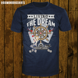 Merchant Marine: Living The Dream - Men's T-Shirt