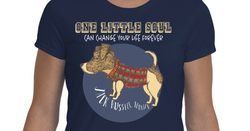 Jack Russell Terrier - One Little Soul - NavyBlue
